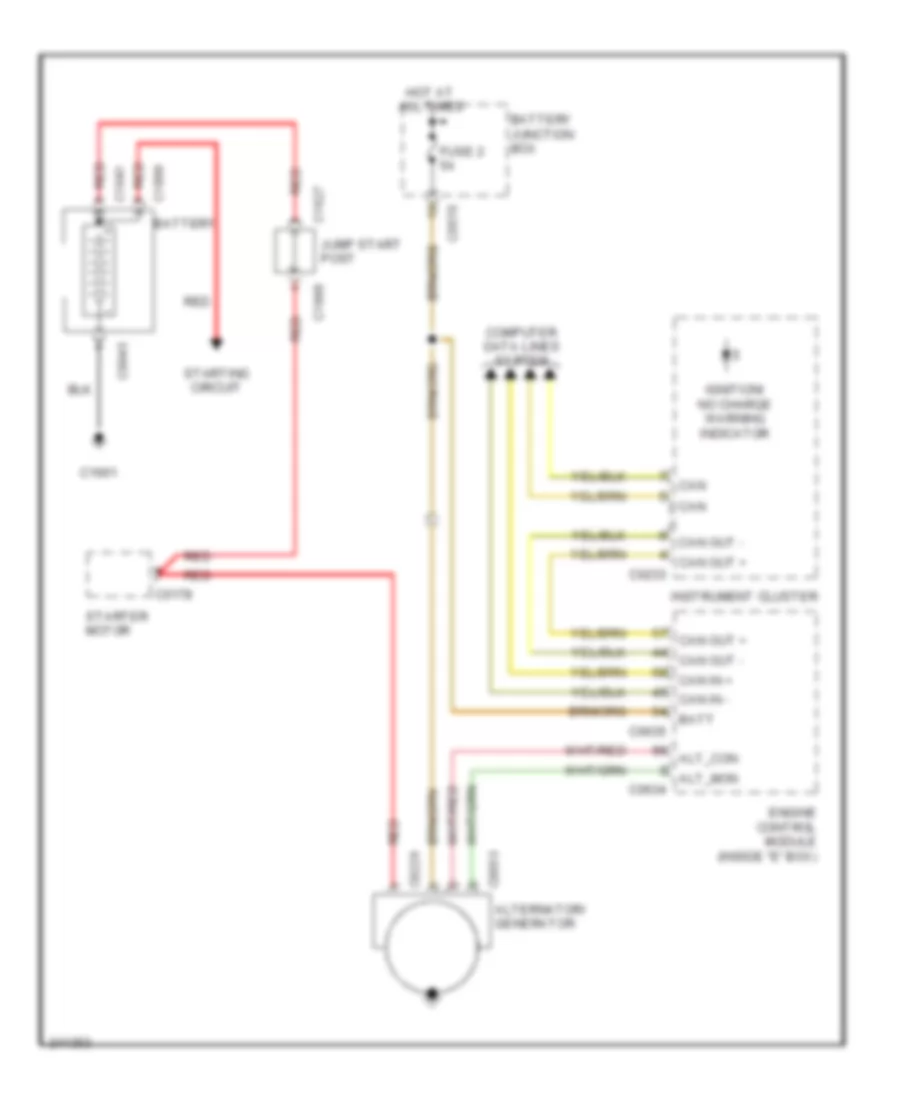 Charging Wiring Diagram for Land Rover Range Rover HSE 2006