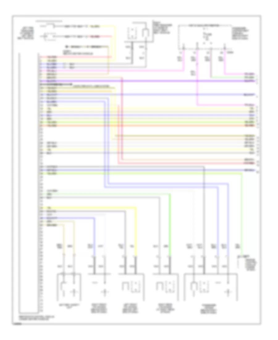 Supplemental Restraints Wiring Diagram 1 of 2 for Land Rover Range Rover HSE 2006