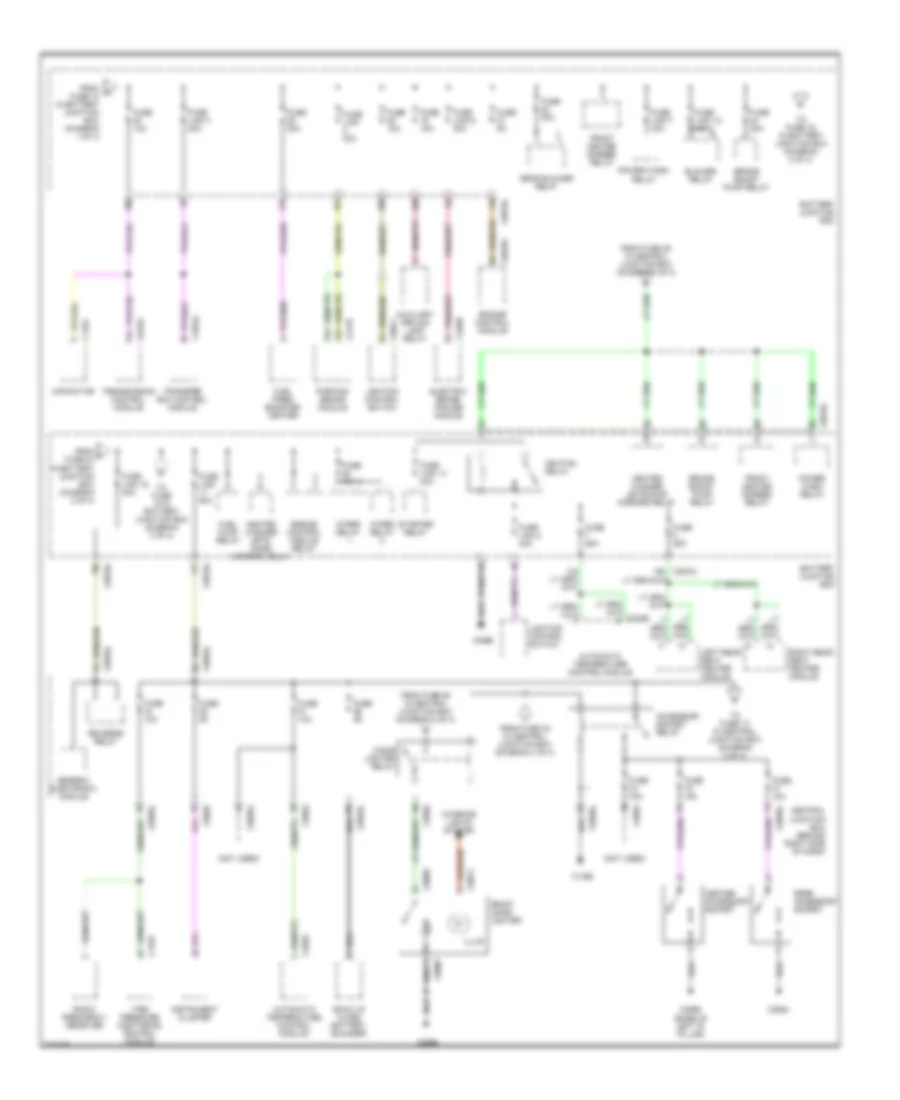 Power Distribution Wiring Diagram (2 of 4) for Land Rover Range Rover Sport HSE 2006