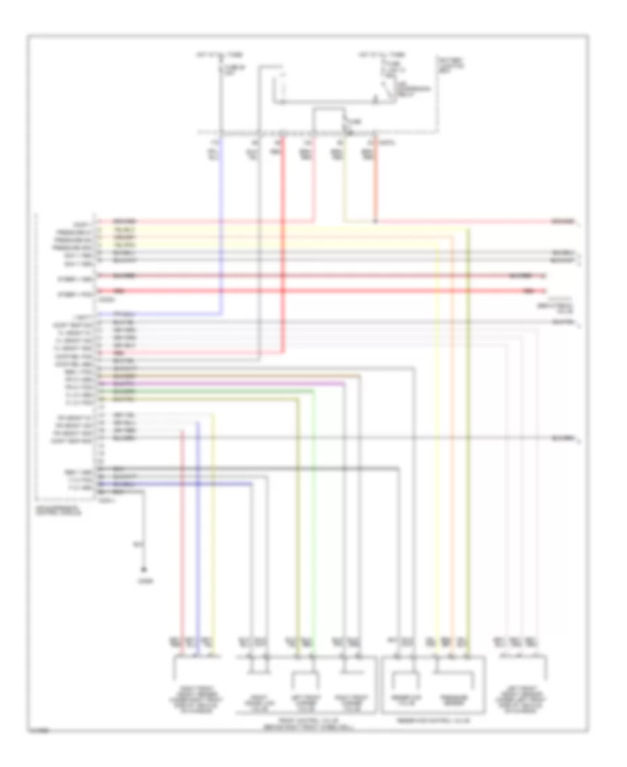 Electronic Suspension Wiring Diagram (1 of 2) for Land Rover Range Rover Sport Supercharged 2006
