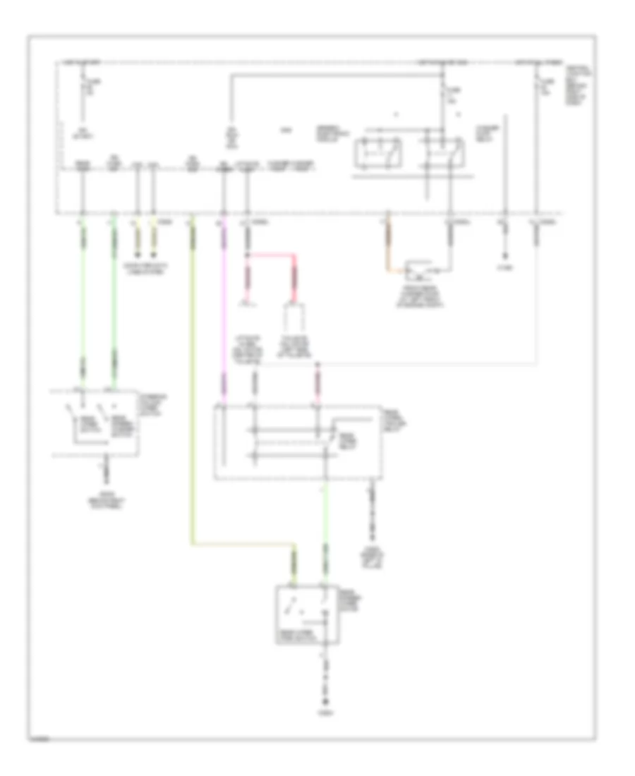 Электросхема заднего стеклоочистителя дворника и омывателя для Land Rover Range Rover Sport Supercharged 2006
