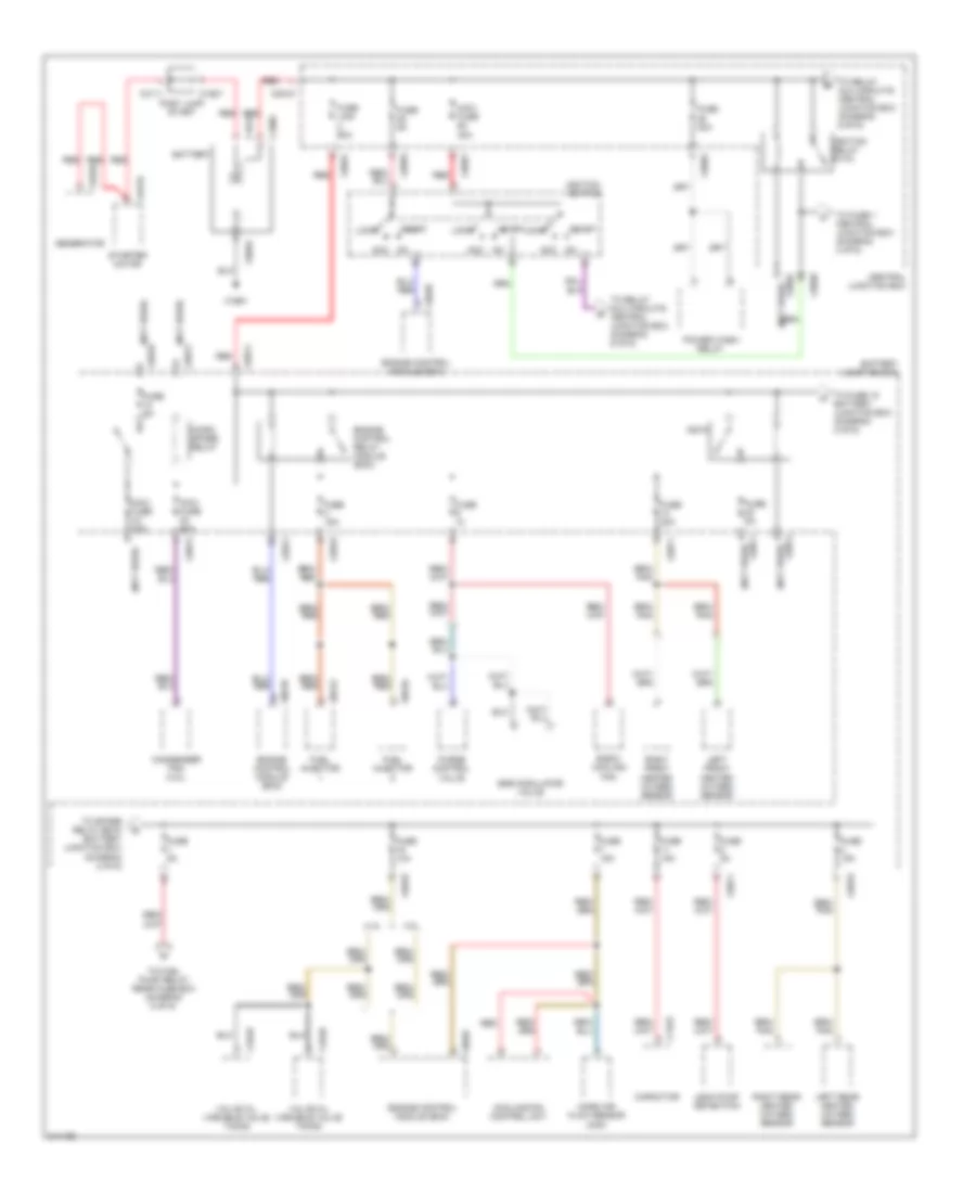 Power Distribution Wiring Diagram 1 of 6 for Land Rover Range Rover Supercharged 2006