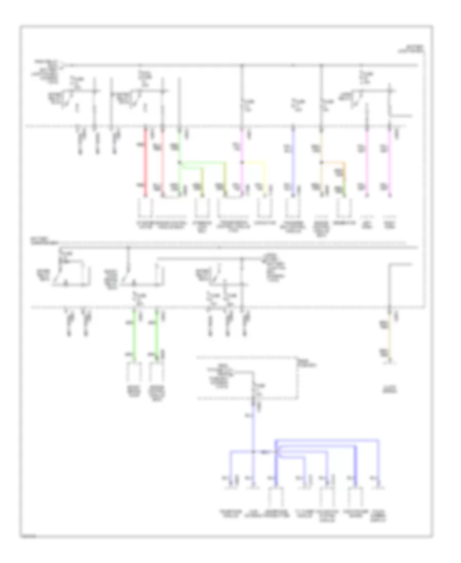 Power Distribution Wiring Diagram 2 of 6 for Land Rover Range Rover Supercharged 2006
