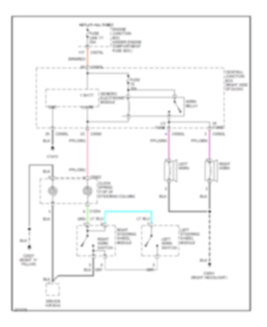 Horn Wiring Diagram for Land Rover Discovery 3 HSE 2007