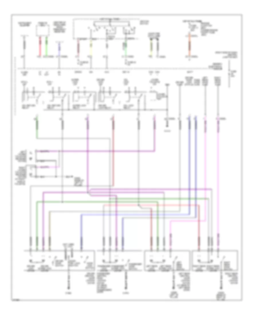 Power Door Locks Wiring Diagram 1 of 2 for Land Rover Discovery 3 HSE 2007