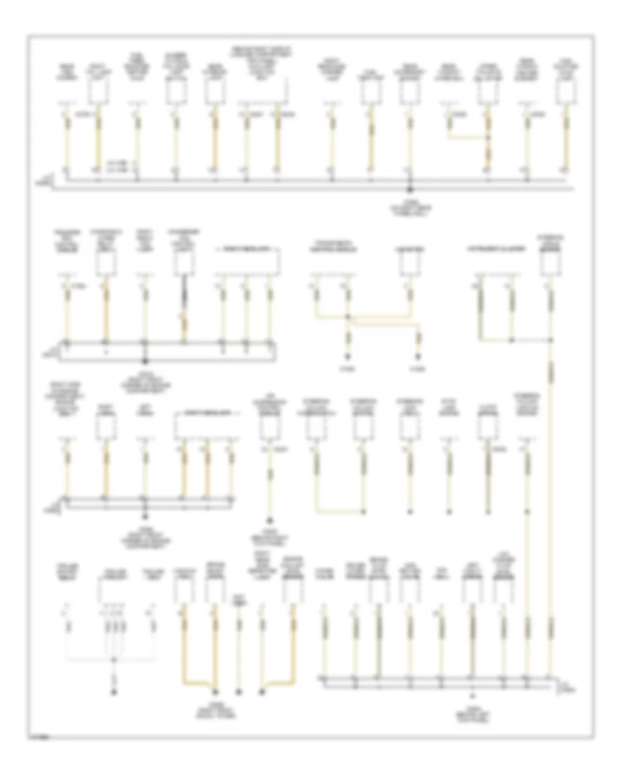 Ground Distribution Wiring Diagram 1 of 4 for Land Rover Range Rover HSE 2007