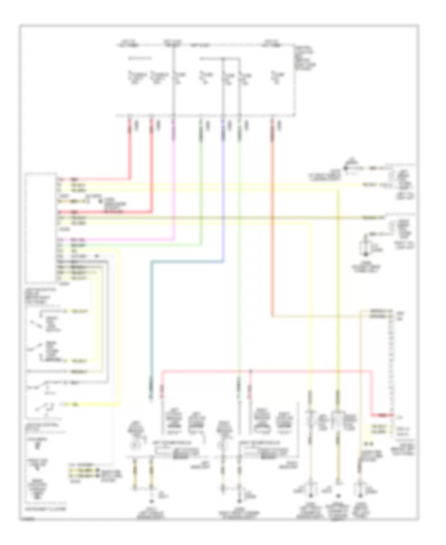Headlamps Wiring Diagram with Adaptive Lamp Monitor for Land Rover Range Rover HSE 2007