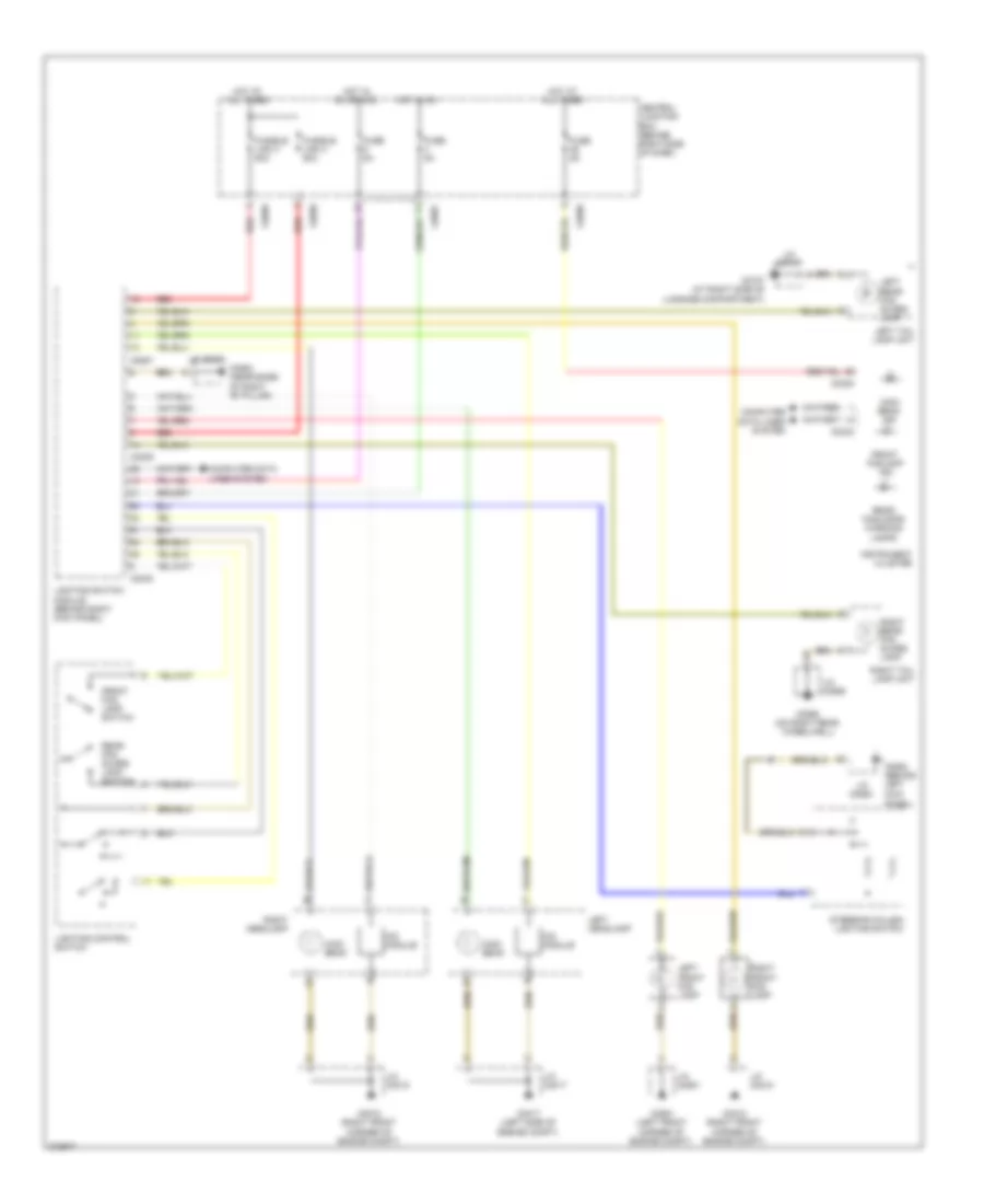 Headlamps Wiring Diagram, with Cornering Headlights for Land Rover Range Rover HSE 2007
