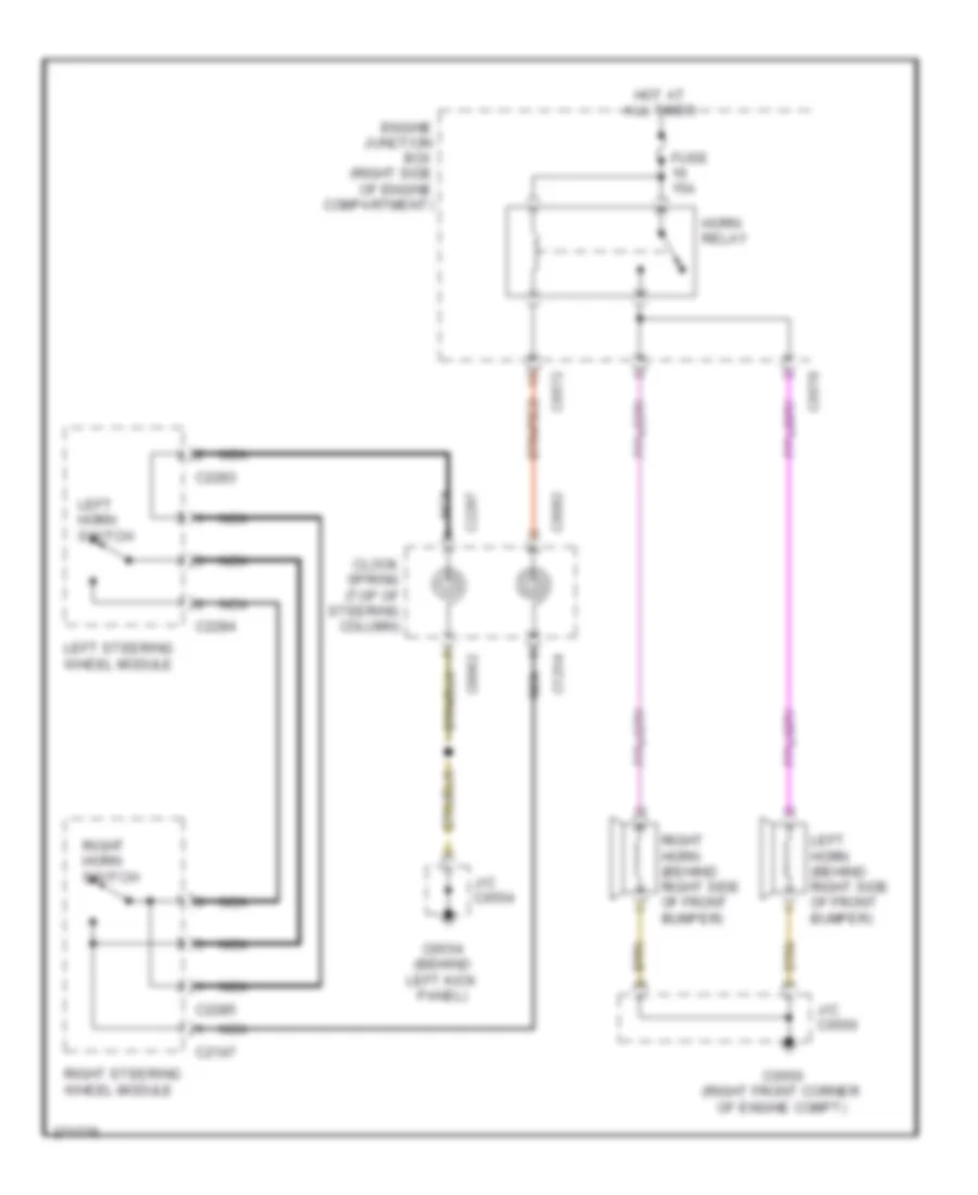 Horn Wiring Diagram for Land Rover Range Rover HSE 2007