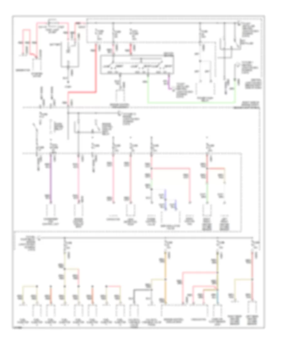 Power Distribution Wiring Diagram 1 of 6 for Land Rover Range Rover HSE 2007