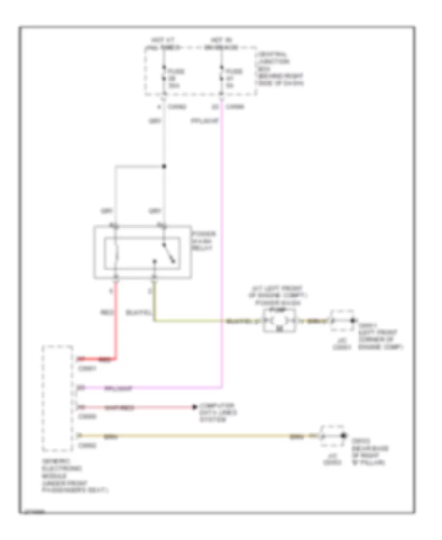 Power Wash Wiring Diagram for Land Rover Range Rover HSE 2007