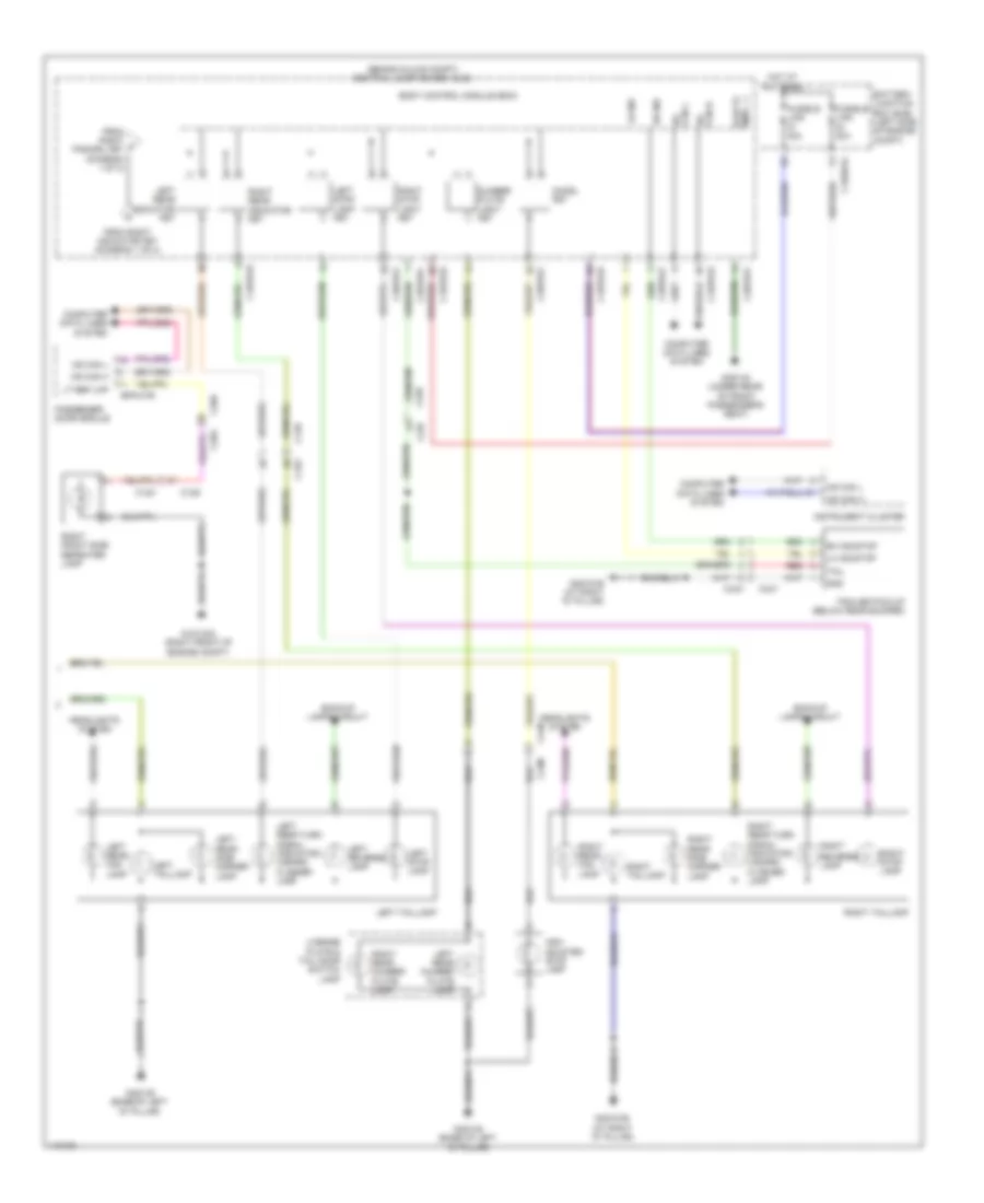 Exterior Lamps  Trailer Connector Wiring Diagram 2 of 2 for Land Rover Discovery 2 2014