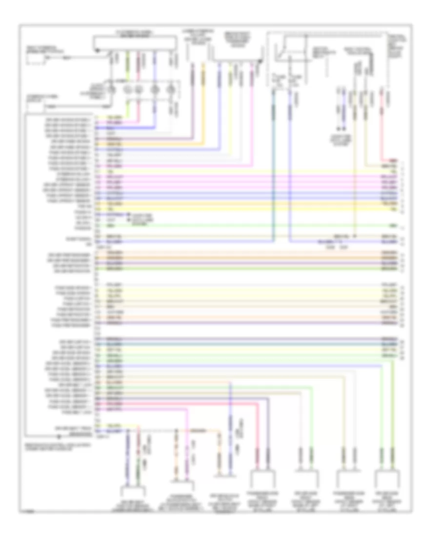 Supplemental Restraints Wiring Diagram 1 of 2 for Land Rover Discovery 2 2014
