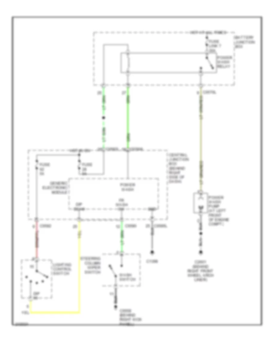Электросхема омывателя для Land Rover Range Rover Sport HSE 2007
