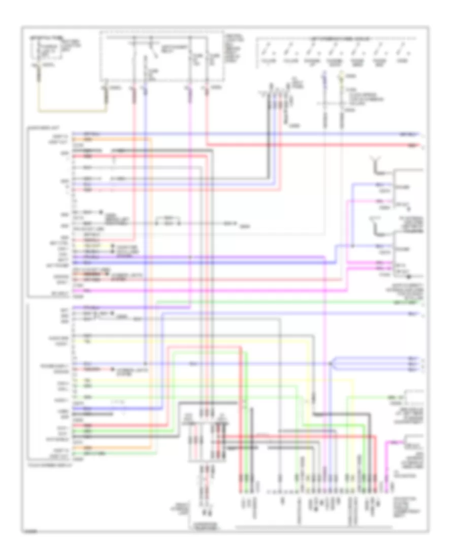 Navigation Wiring Diagram with High Line 1 of 3 for Land Rover Range Rover Sport Supercharged 2007