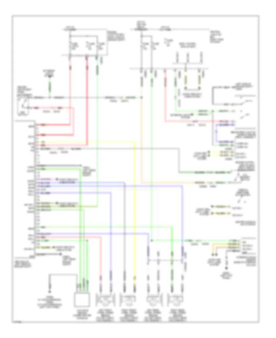 Anti lock Brakes Wiring Diagram for Land Rover Discovery 4 2014