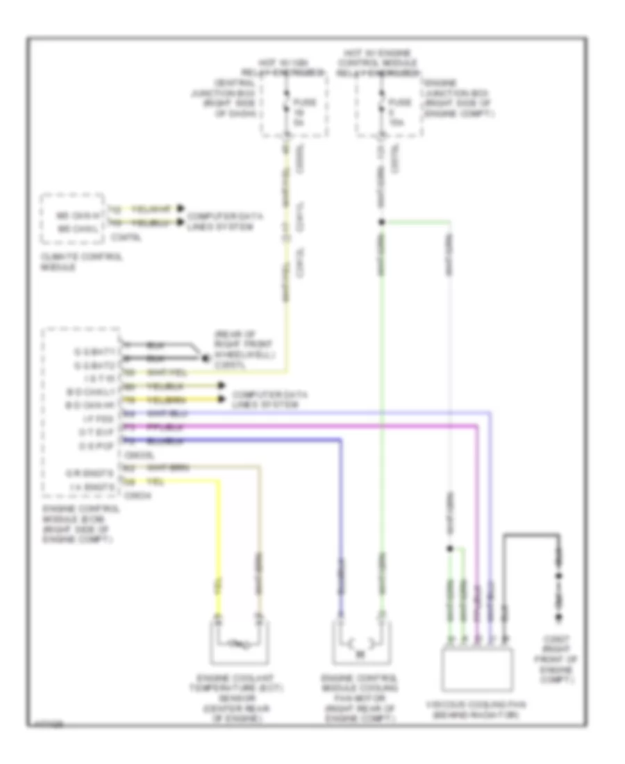 Cooling Fan Wiring Diagram for Land Rover Discovery 4 2014