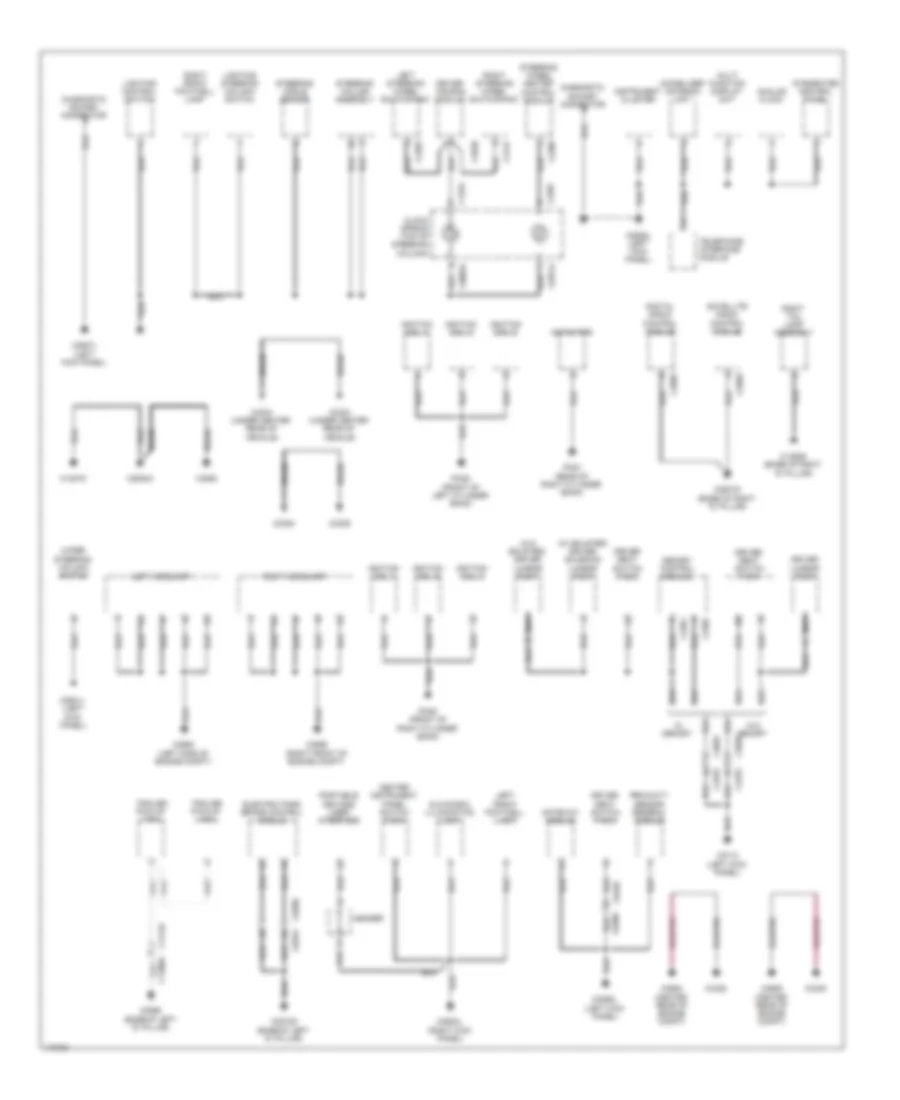 Ground Distribution Wiring Diagram 3 of 3 for Land Rover Discovery 4 2014