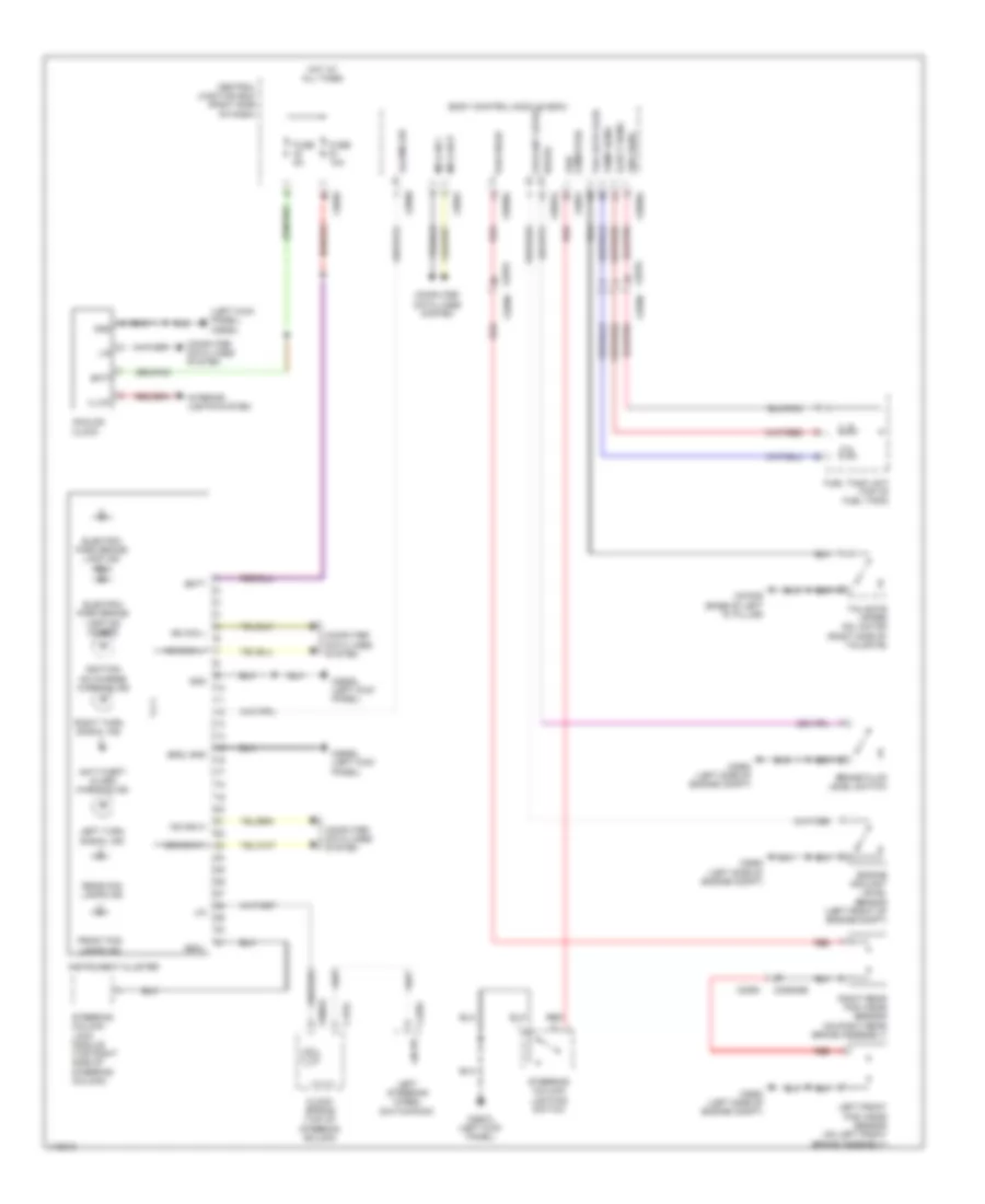 Instrument Cluster Wiring Diagram for Land Rover Discovery 4 2014