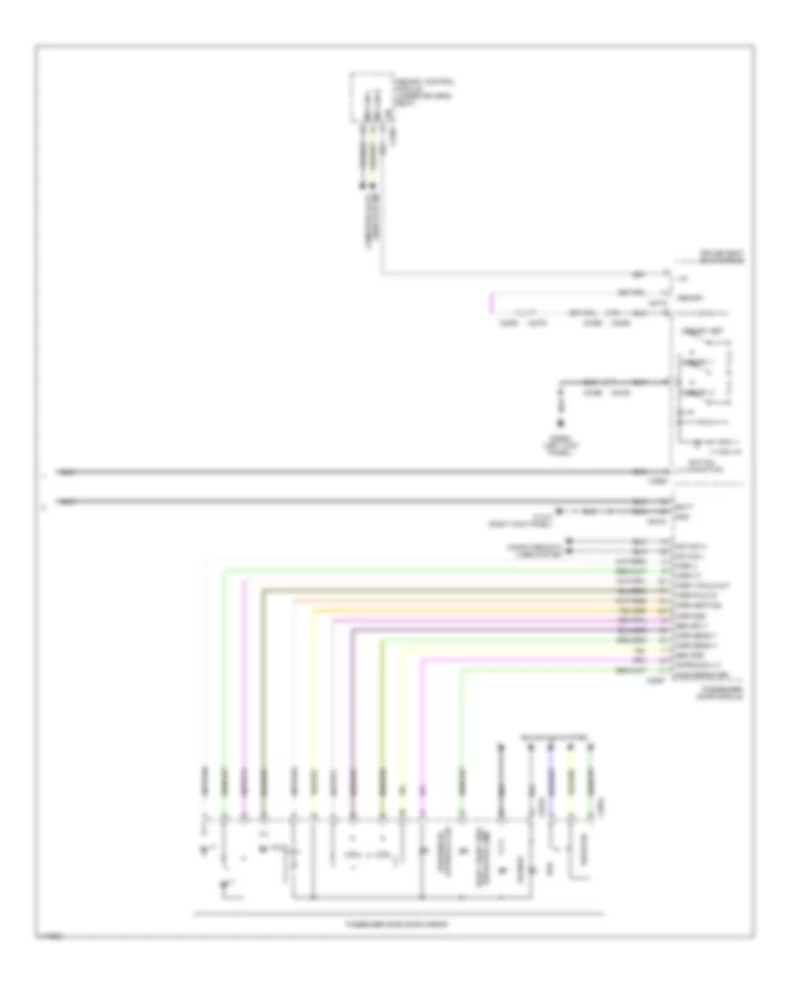 Memory Mirrors Wiring Diagram (2 of 2) for Land Rover Discovery 4 2014