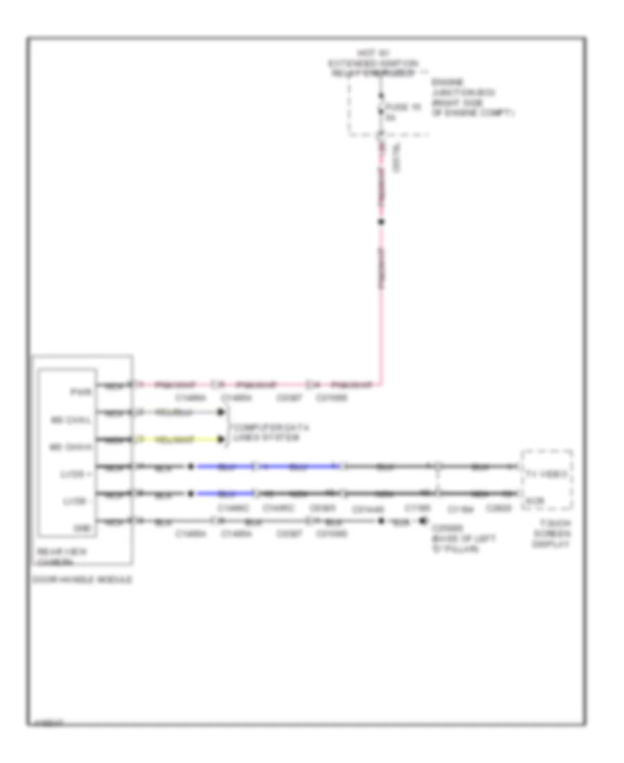 Rear View Camera Wiring Diagram for Land Rover Discovery 4 2014