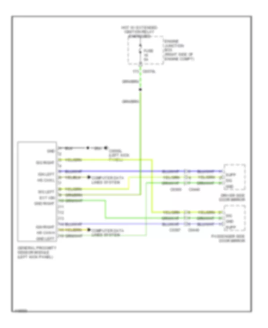 Vehicle Proximity Notification Wiring Diagram for Land Rover Discovery 4 2014