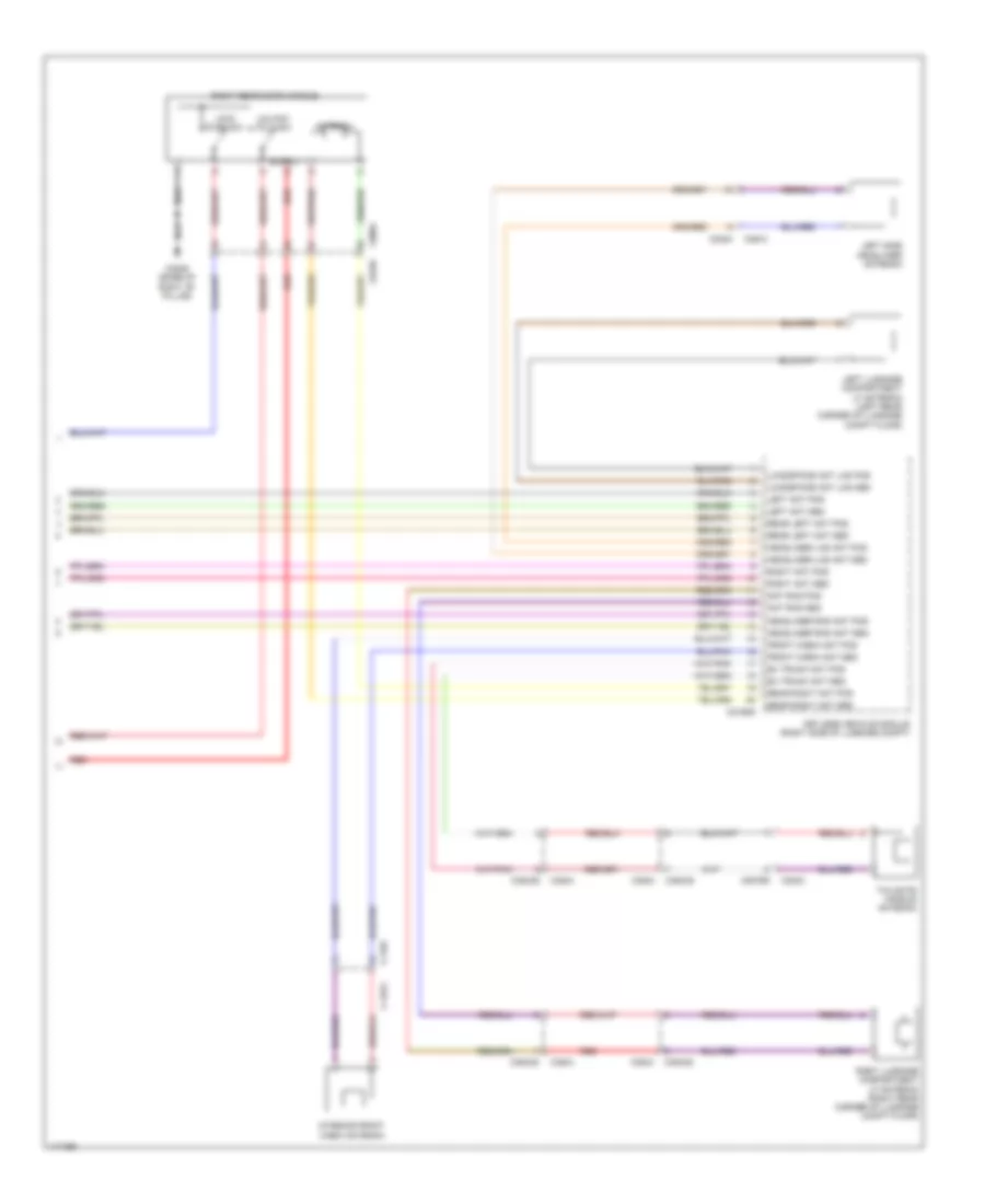 Power Door Locks Wiring Diagram (3 of 3) for Land Rover Discovery 4 2014