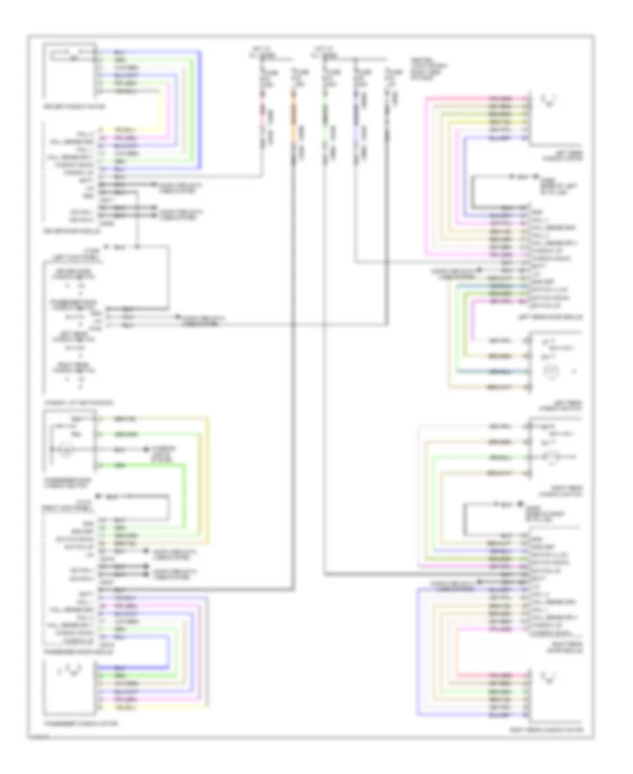 Power Windows Wiring Diagram for Land Rover Discovery 4 2014