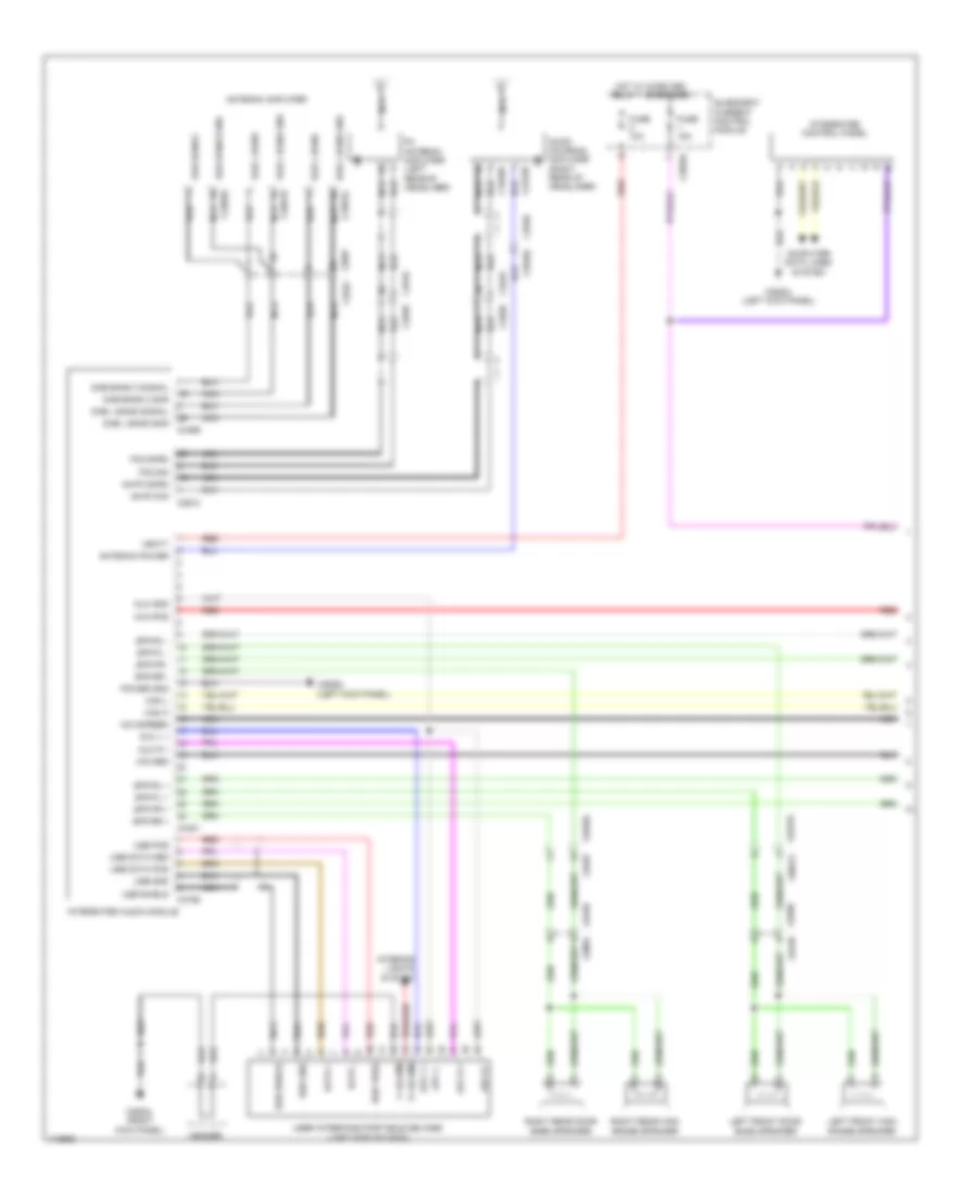 Radio Wiring Diagram, Low Line (1 of 2) for Land Rover Discovery 4 2014