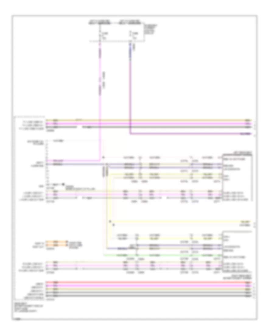 Rear Seat Entertainment Wiring Diagram (1 of 2) for Land Rover Discovery 4 2014