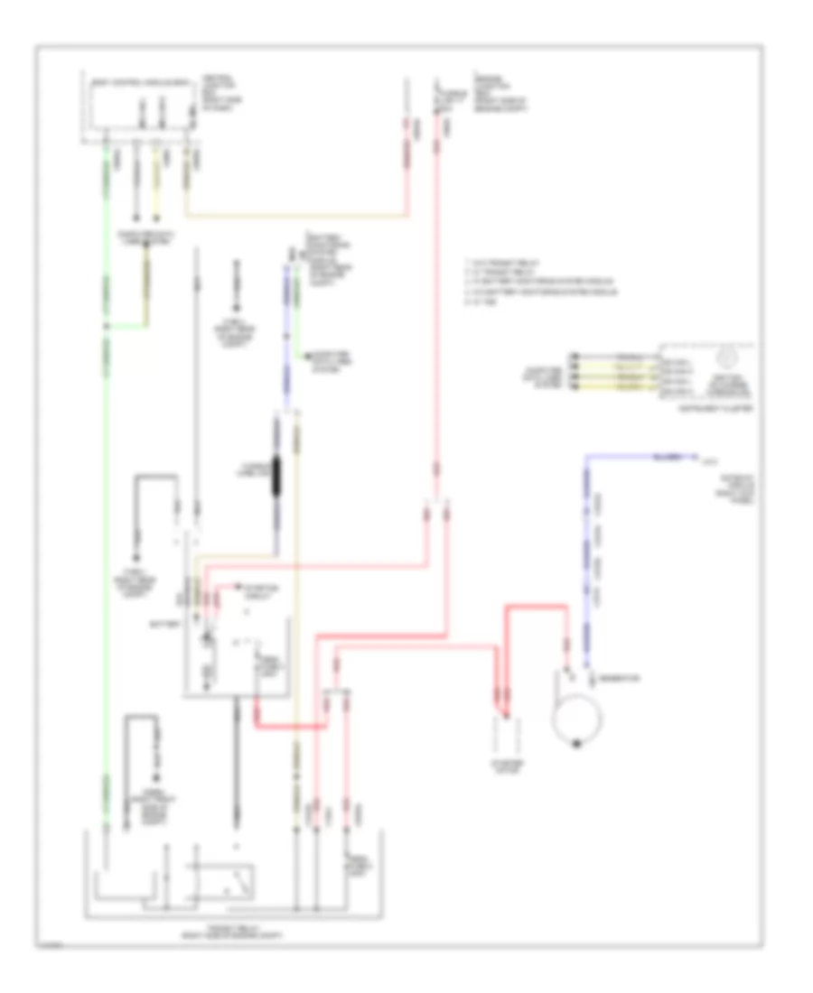 Charging Wiring Diagram for Land Rover Discovery 4 2014