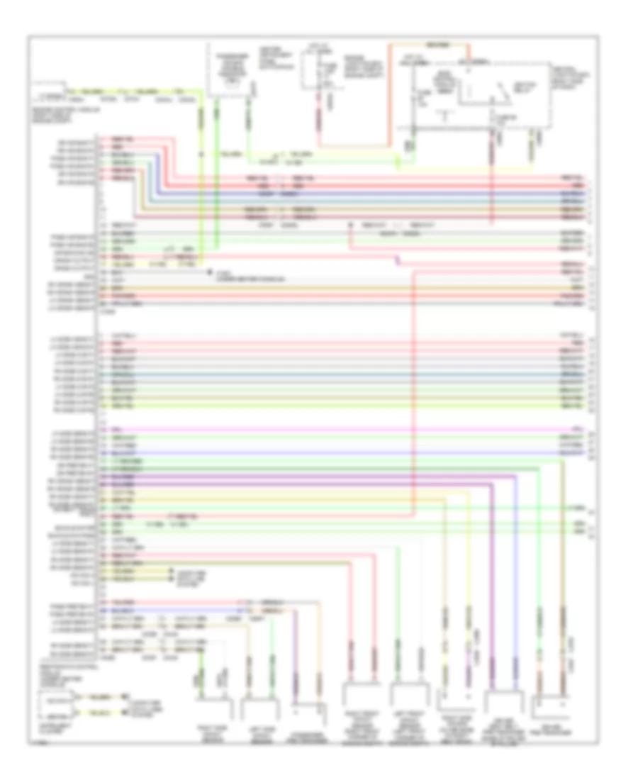 Supplemental Restraints Wiring Diagram 1 of 2 for Land Rover Discovery 4 2014