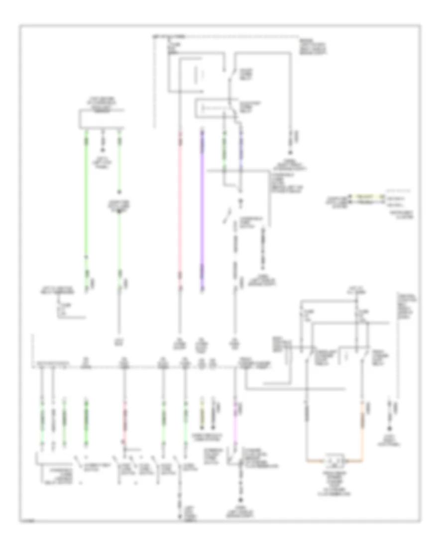 Front Wiper Washer Wiring Diagram for Land Rover Discovery 4 2014