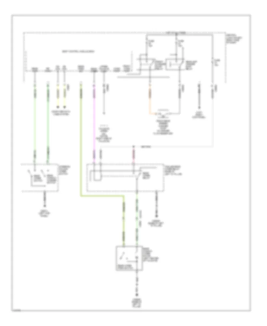 Rear Wiper Washer Wiring Diagram for Land Rover Discovery 4 2014