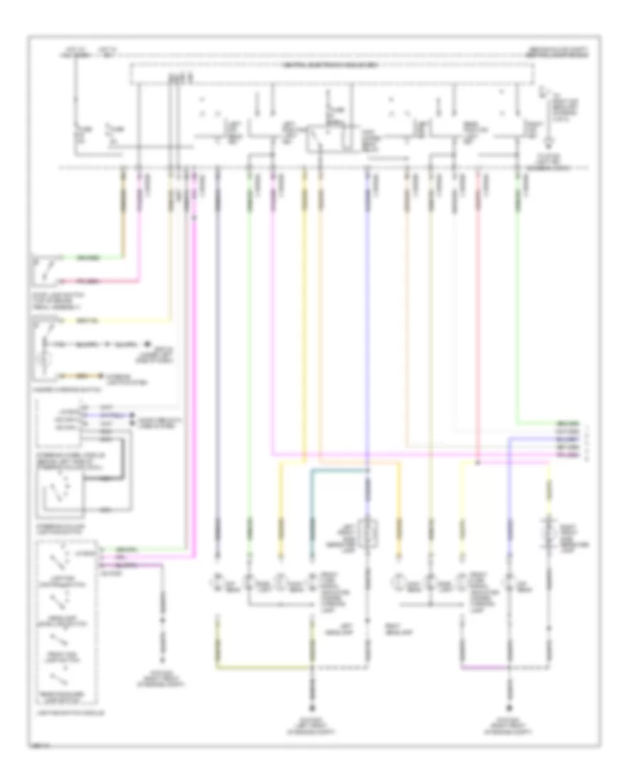 Exterior Lamps  Trailer Connector Wiring Diagram 1 of 2 for Land Rover Discovery 2 HSE 2008