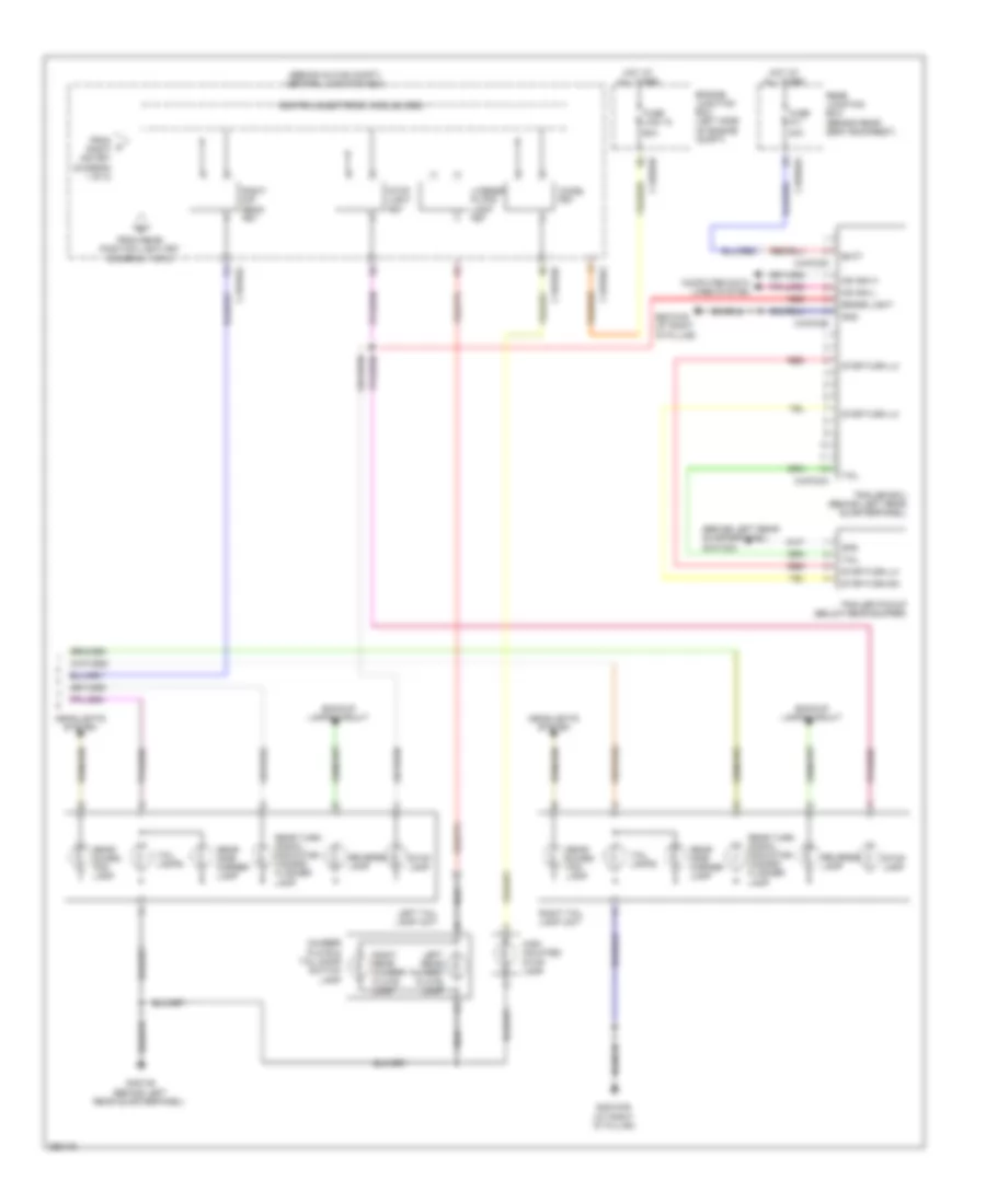Exterior Lamps  Trailer Connector Wiring Diagram 2 of 2 for Land Rover Discovery 2 HSE 2008