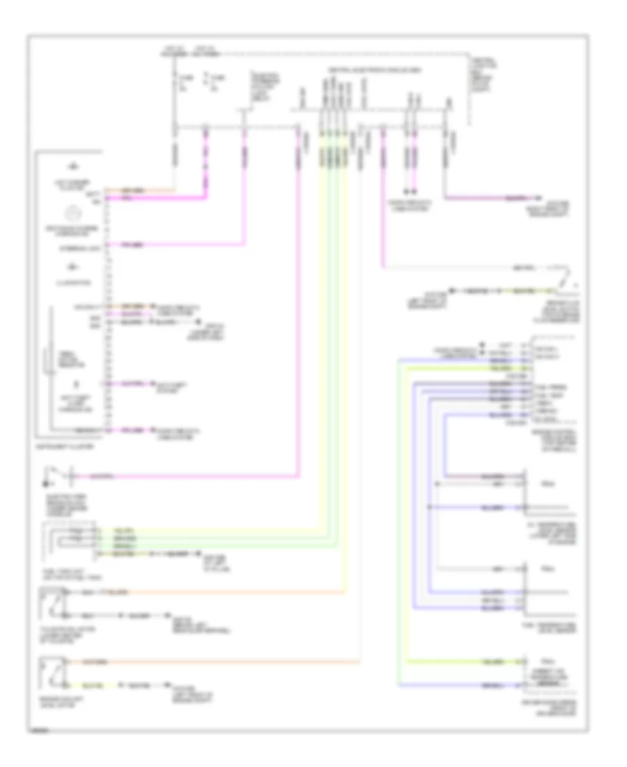 Instrument Cluster Wiring Diagram for Land Rover Discovery 2 HSE 2008