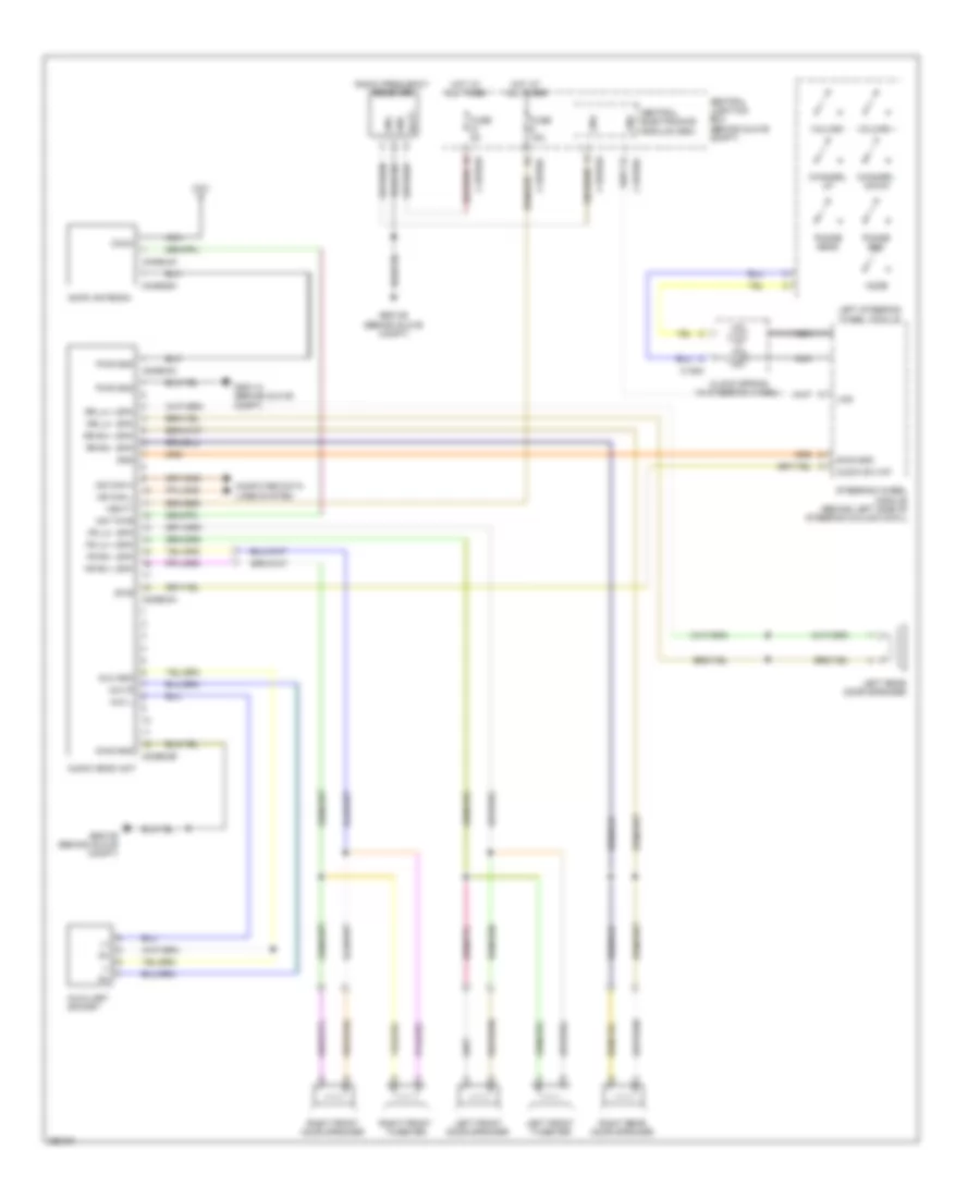 Radio Wiring Diagram, Low Line for Land Rover Discovery 2 HSE 2008