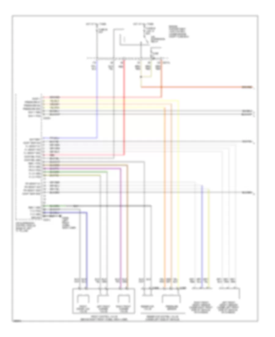 Electronic Suspension Wiring Diagram 1 of 2 for Land Rover Discovery 3 HSE 2008