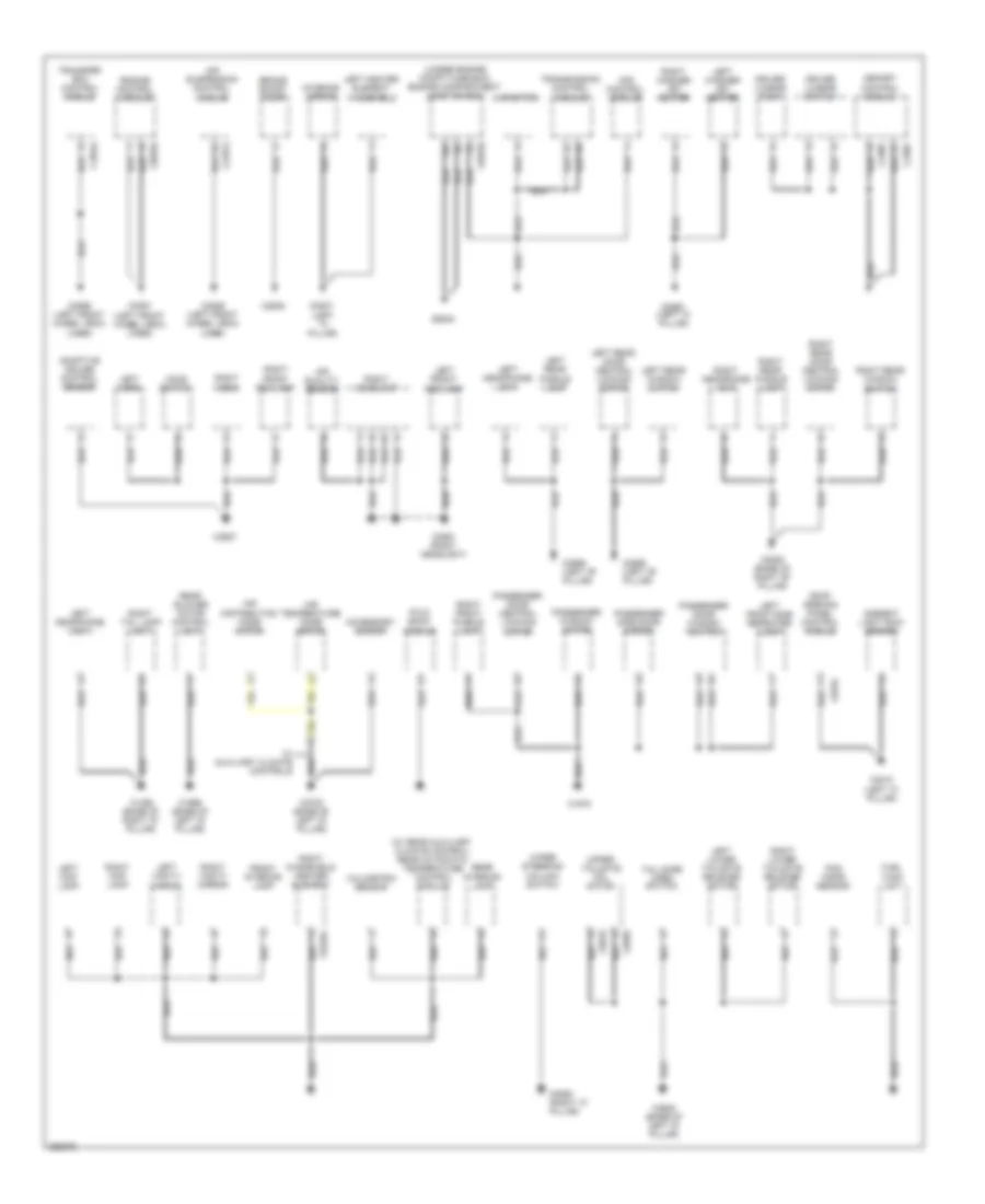 Ground Distribution Wiring Diagram 1 of 3 for Land Rover Discovery 3 HSE 2008