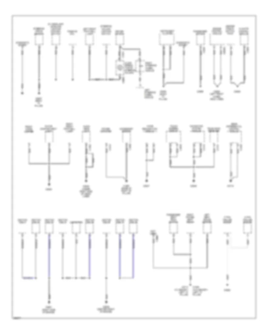 Ground Distribution Wiring Diagram (3 of 3) for Land Rover Discovery 3 HSE 2008