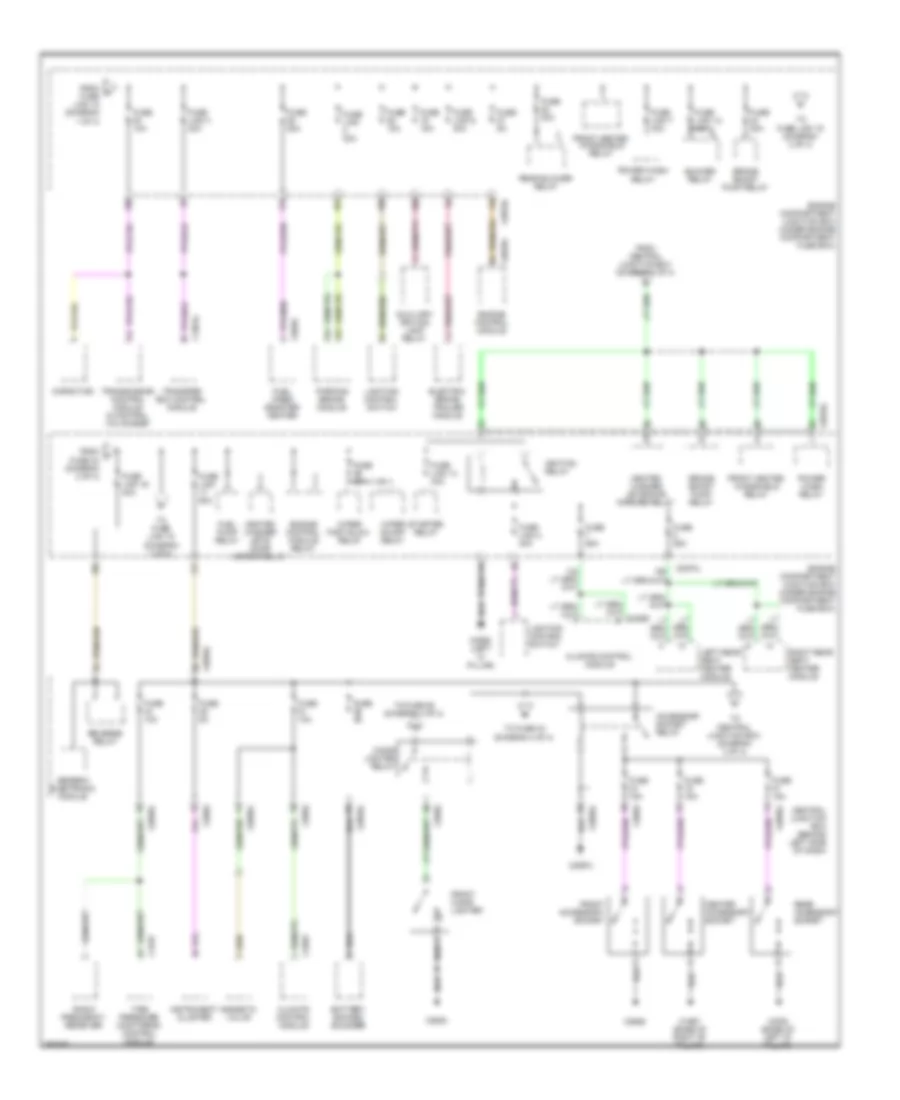 Power Distribution Wiring Diagram (2 of 4) for Land Rover Discovery 3 HSE 2008