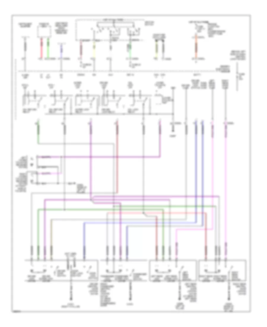 Power Door Locks Wiring Diagram 1 of 2 for Land Rover Discovery 3 HSE 2008