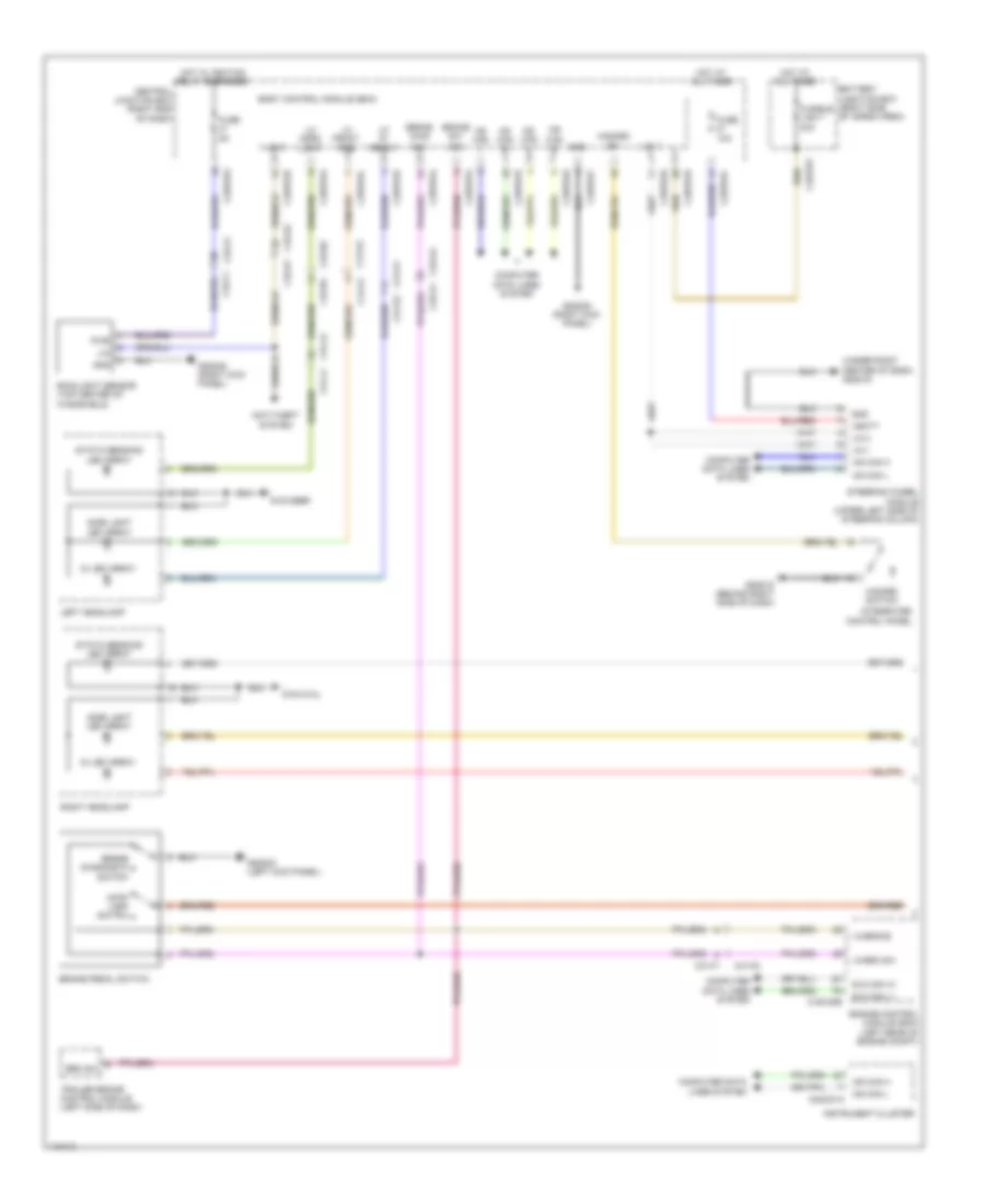Exterior Lamps Wiring Diagram (1 of 2) for Land Rover Range Rover 2014