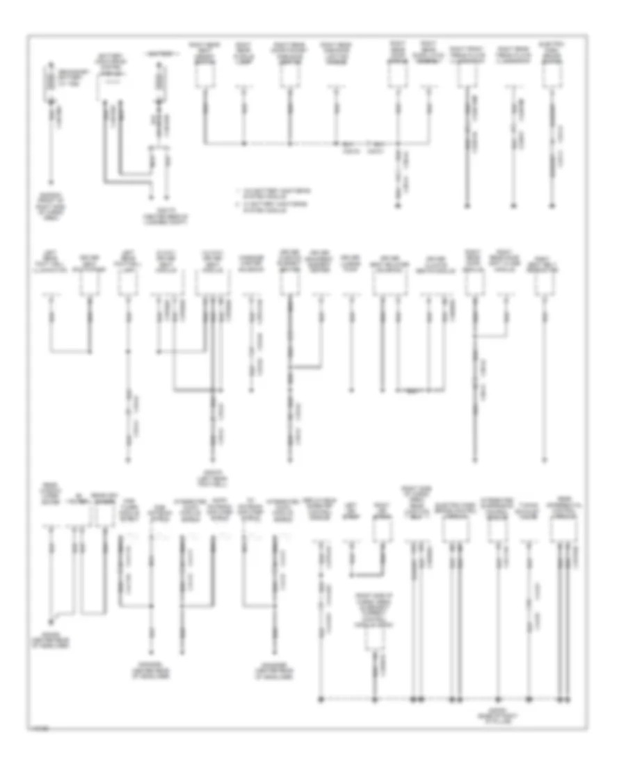 Ground Distribution Wiring Diagram (4 of 7) for Land Rover Range Rover 2014