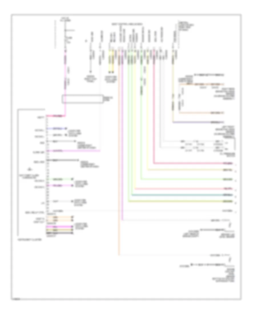 Instrument Cluster Wiring Diagram 1 of 2 for Land Rover Range Rover 2014