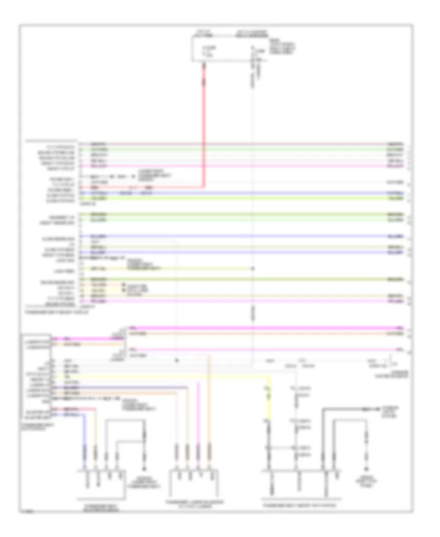Passengers Memory Seat Wiring Diagram, 8-Way (1 of 2) for Land Rover Range Rover 2014