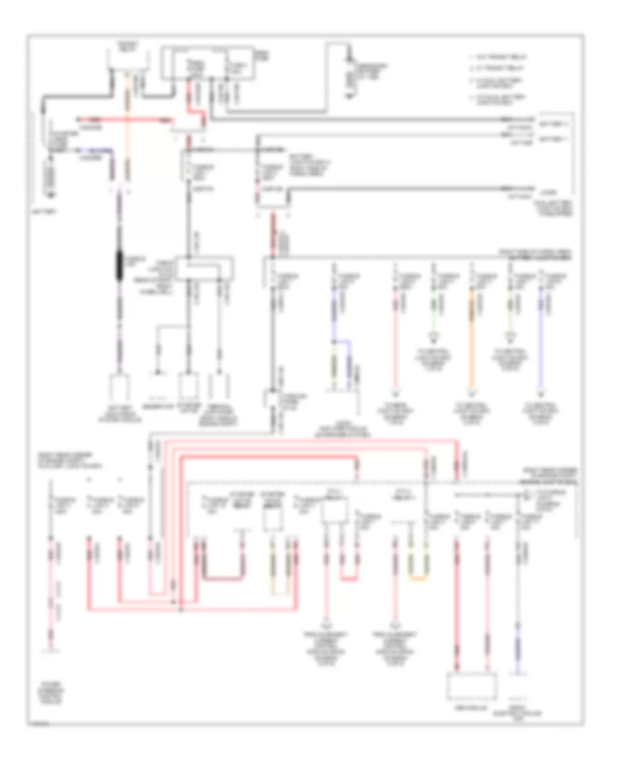 Power Distribution Wiring Diagram 1 of 9 for Land Rover Range Rover 2014