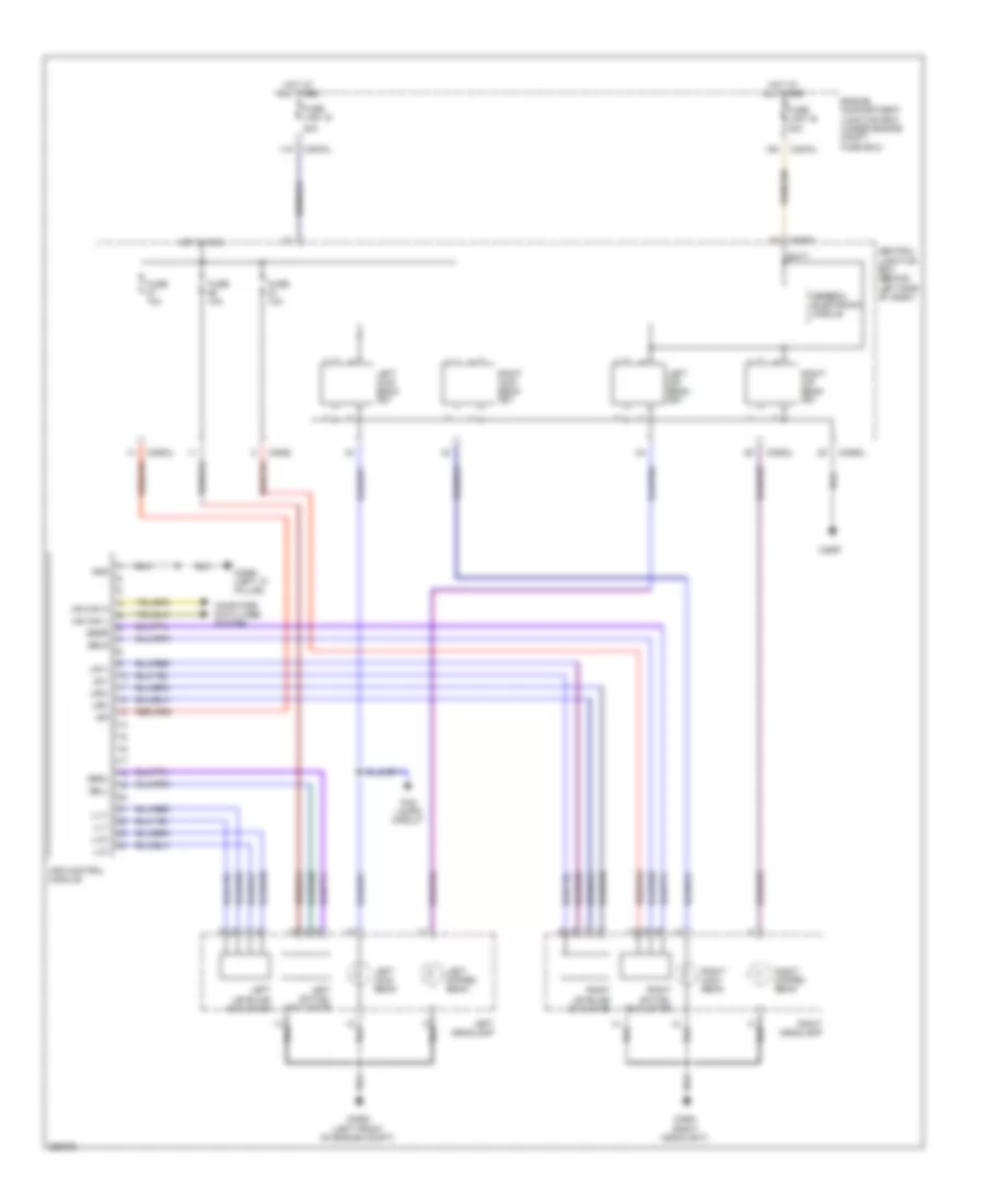 Headlamps Wiring Diagram, with Adaptive Lamp Monitor (2 of 2) for Land Rover Discovery 3 SE 2008