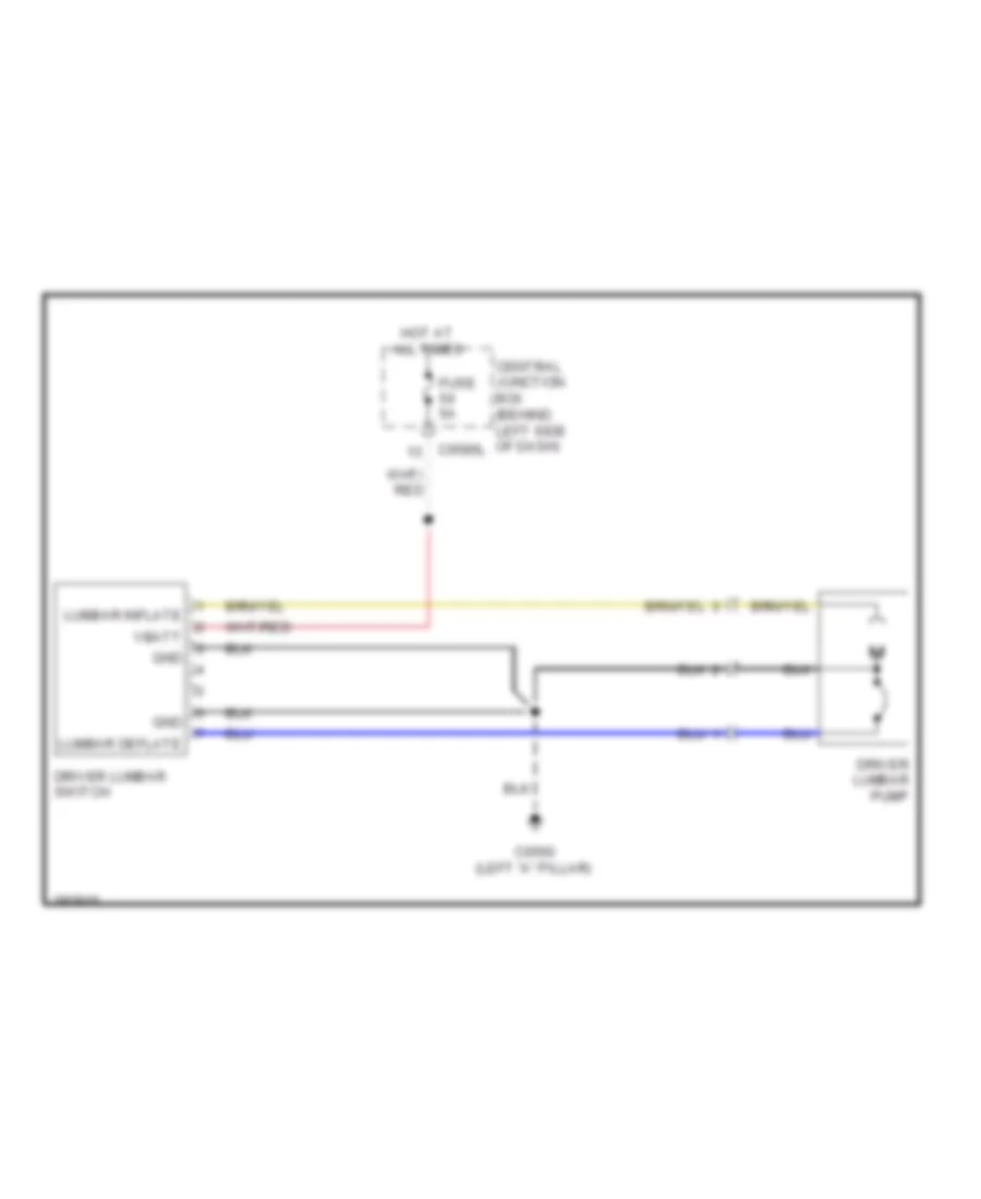 Lumbar Wiring Diagram for Land Rover Discovery 3 SE 2008